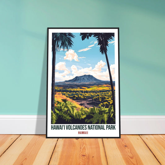 Hawai'i Volcanoes National Park USA Travel Print Wall Art Wall Hanging Home Décor Hawaii Volcanoes Gift Travel Art USA Artwork Travel Poster