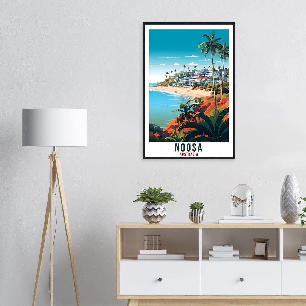 Noosa Beach Travel Print Wall Art Noosa Australia Home Artwork Wall Hanging Noosa Art Gift Noosa Travel Poster Australian Art Lover Gift