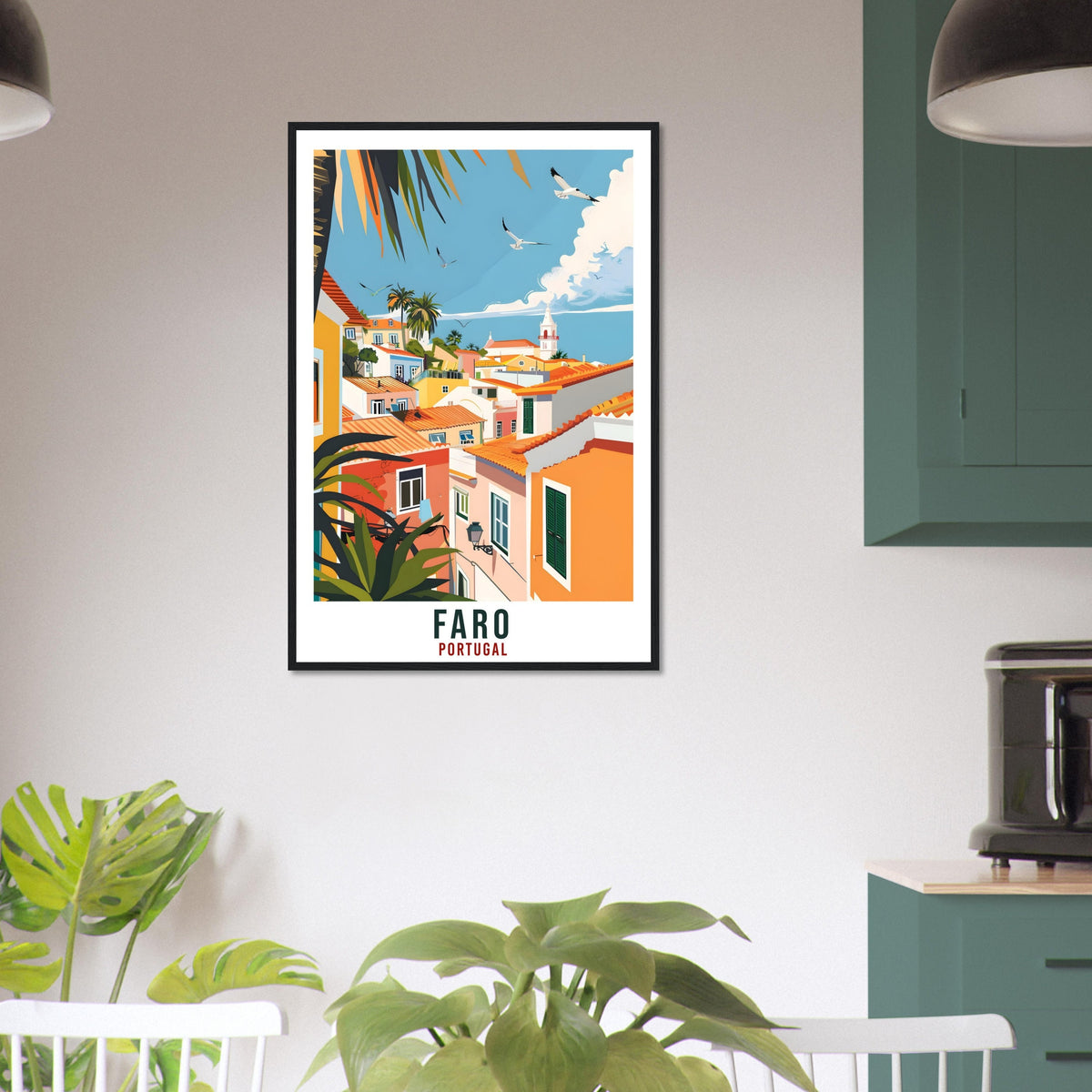 Faro Travel Print Home Decoration Wall Art Gift Wall Hanging Art Lover Portugal Artwork Portugal Faro Travel Poster Holiday Print Portuguese