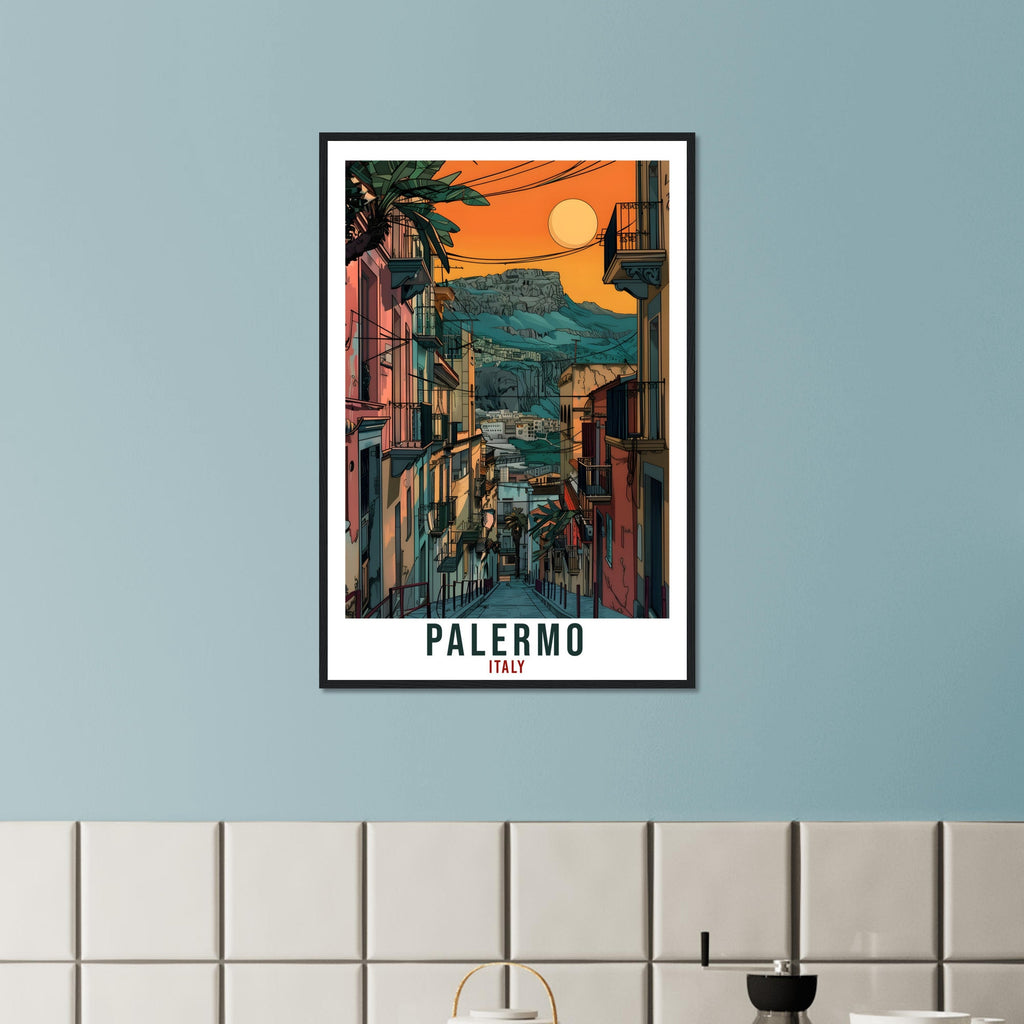Palermo Travel Print Italy Wall Art Wall Hanging Home Living Décor Palermo Gift Art Lovers Gift Italy Artwork Gift Italian Travel Poster
