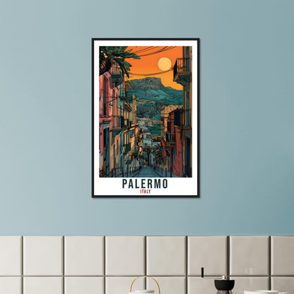 Palermo Travel Print Italy Wall Art Wall Hanging Home Living Décor Palermo Gift Art Lovers Gift Italy Artwork Gift Italian Travel Poster