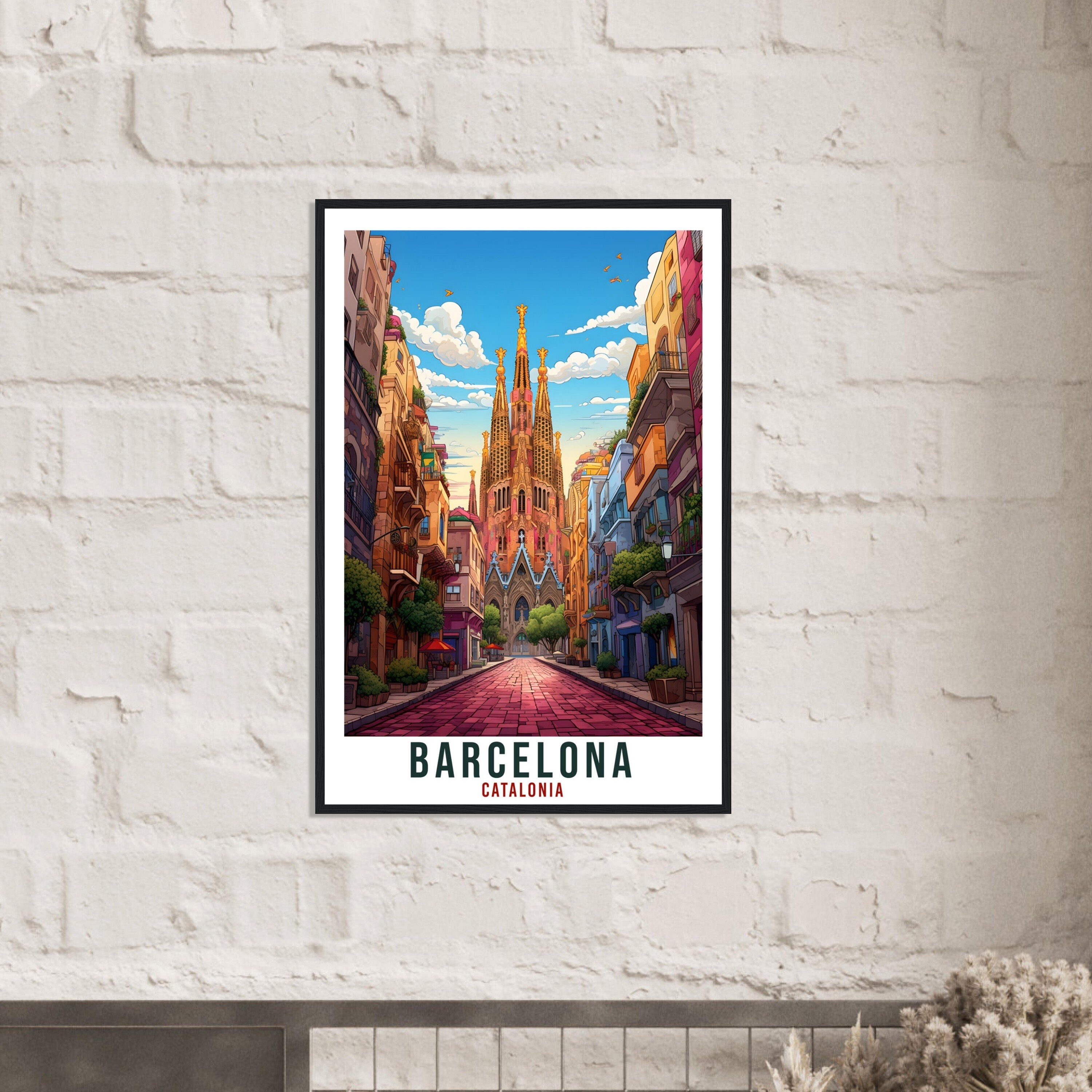 Barcelona Travel Print Wall Art Spain Wall Hanging Spain Gift Holiday Print Barcelona Art Print Barcelona Travel Poster Barcelona City Print