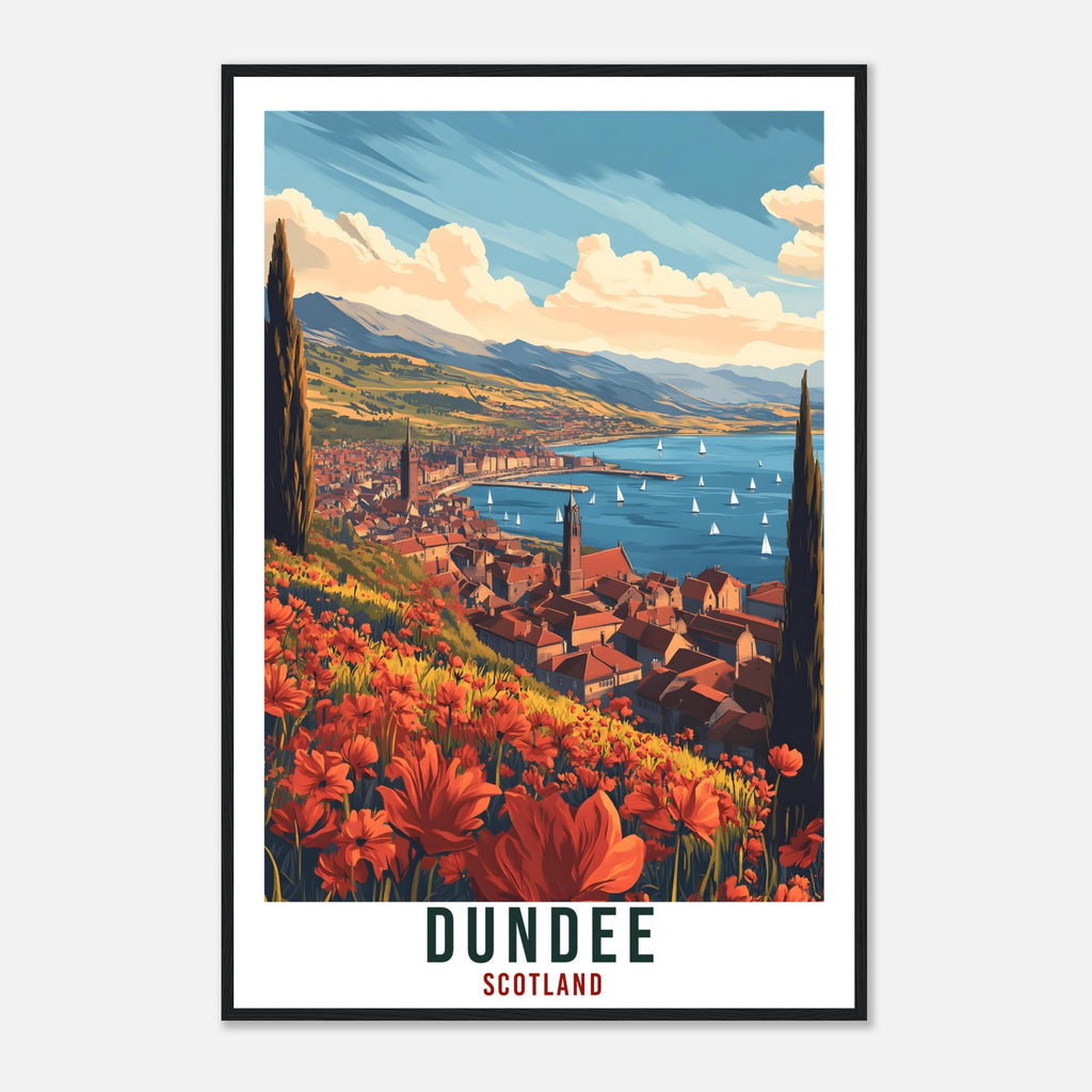 Dundee Travel Print Scotland Home Decor Dundee Wall Art Wall Hanging Art Lover Scotland Artwork Travel Poster Dundee Travel Art Gift