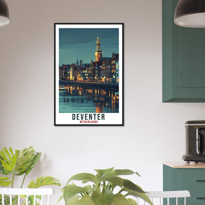 Deventer Travel Print Holland Wall Art Wall Hanging Home Décor Deventer Gift Art Lover Gift Dutch Artwork Gift The Netherlands Travel Poster
