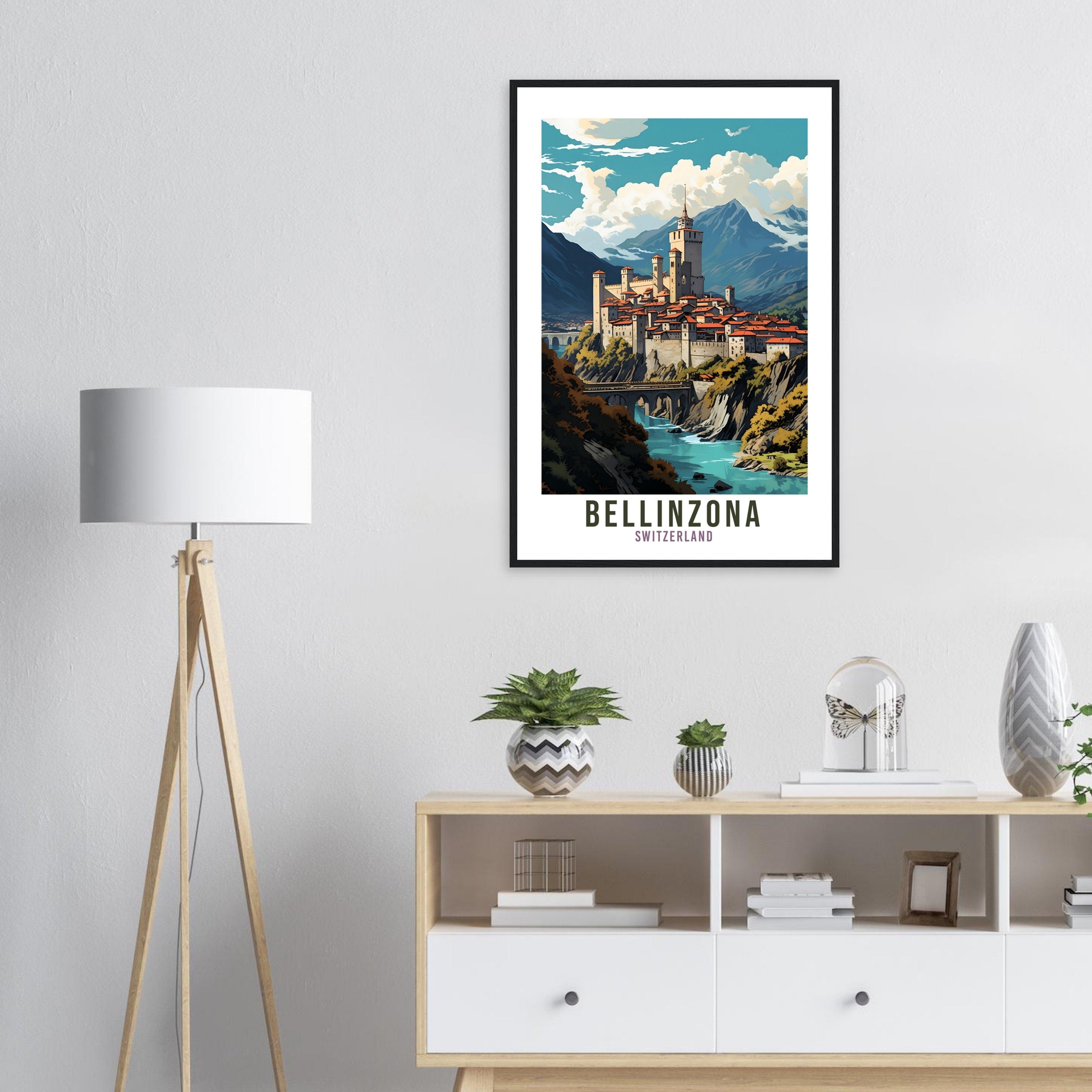 Bellinzona Travel Print Wall Art Switzerland Wall Art Bellinzona Art Print Travel Poster Swiss Landscape Bellinzona Switzerland Travel Art