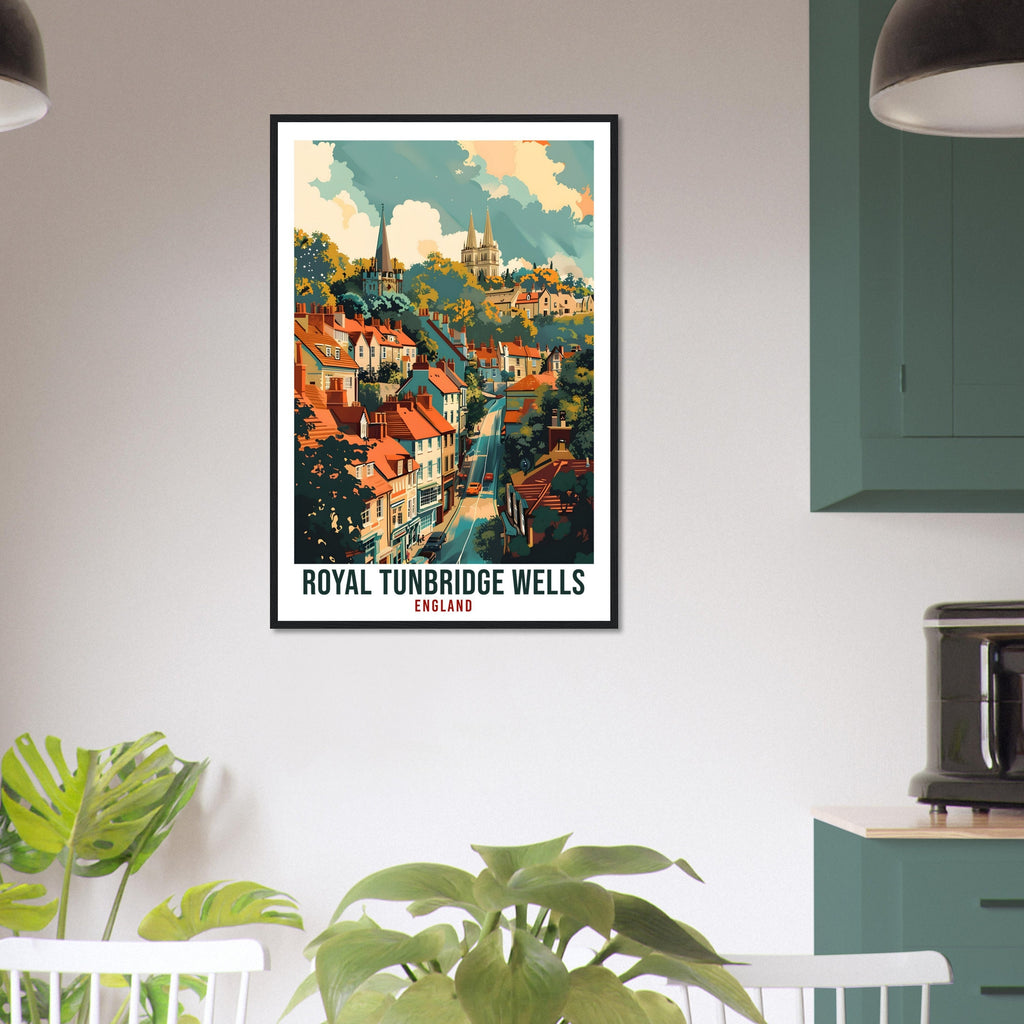 Royal Tunbridge Wells Travel Print Wall Art Wall Hanging Home Living Décor Tunbridge Wells Gift Art Lovers UK Artwork England Travel Poster