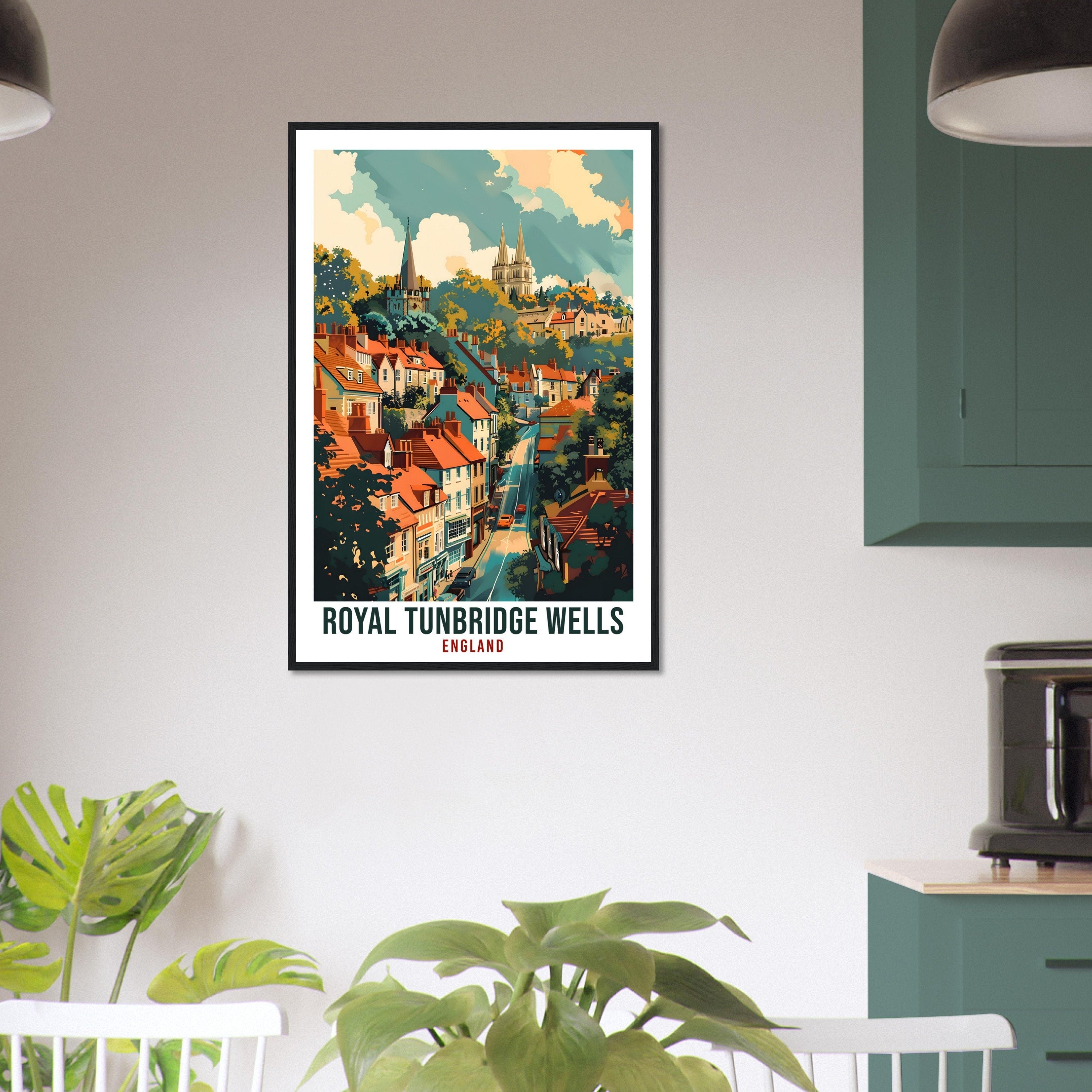 Royal Tunbridge Wells Travel Print Wall Art Wall Hanging Home Living Décor Tunbridge Wells Gift Art Lovers UK Artwork England Travel Poster