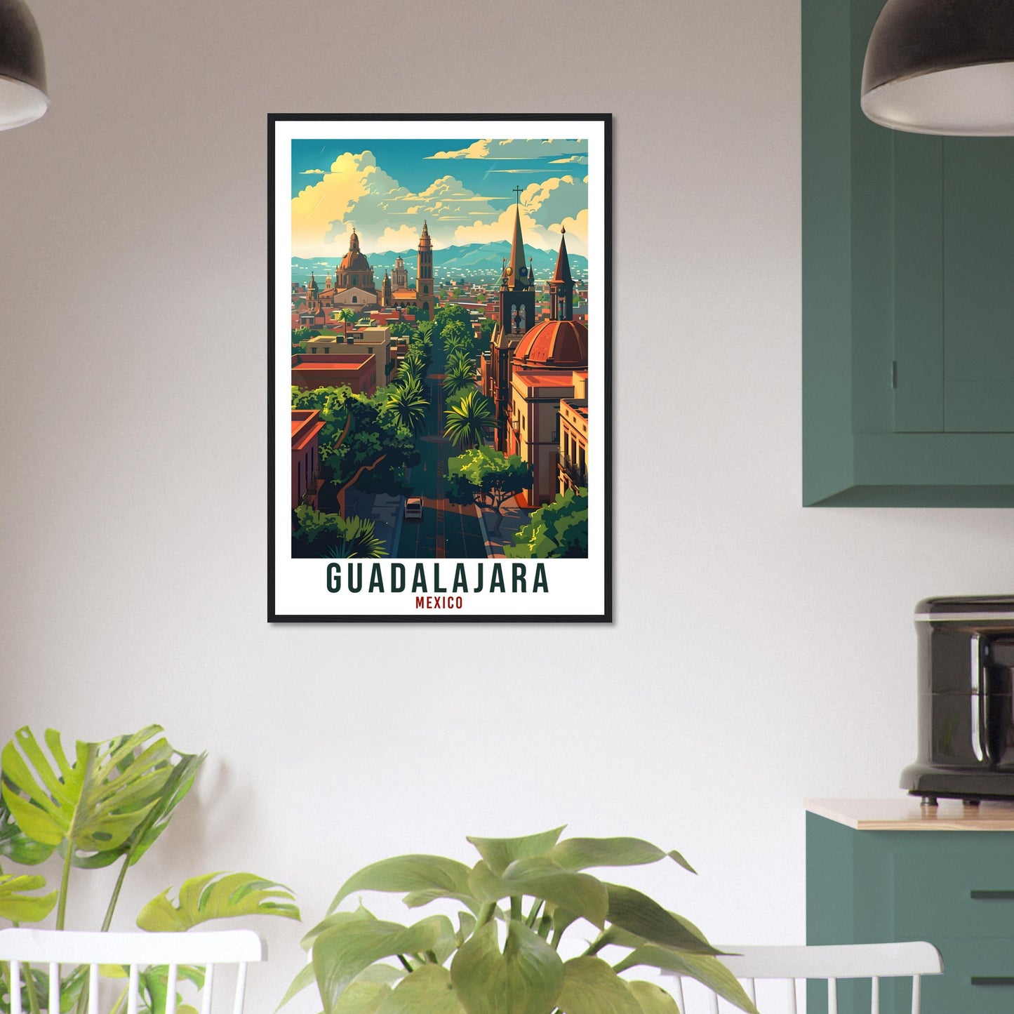 Guadalajara Mexico Travel Print Mexico Wall Art Wall Hanging Home Décor Guadalajara Gift Mexico Landmark Artwork Guadalajara Travel Poster