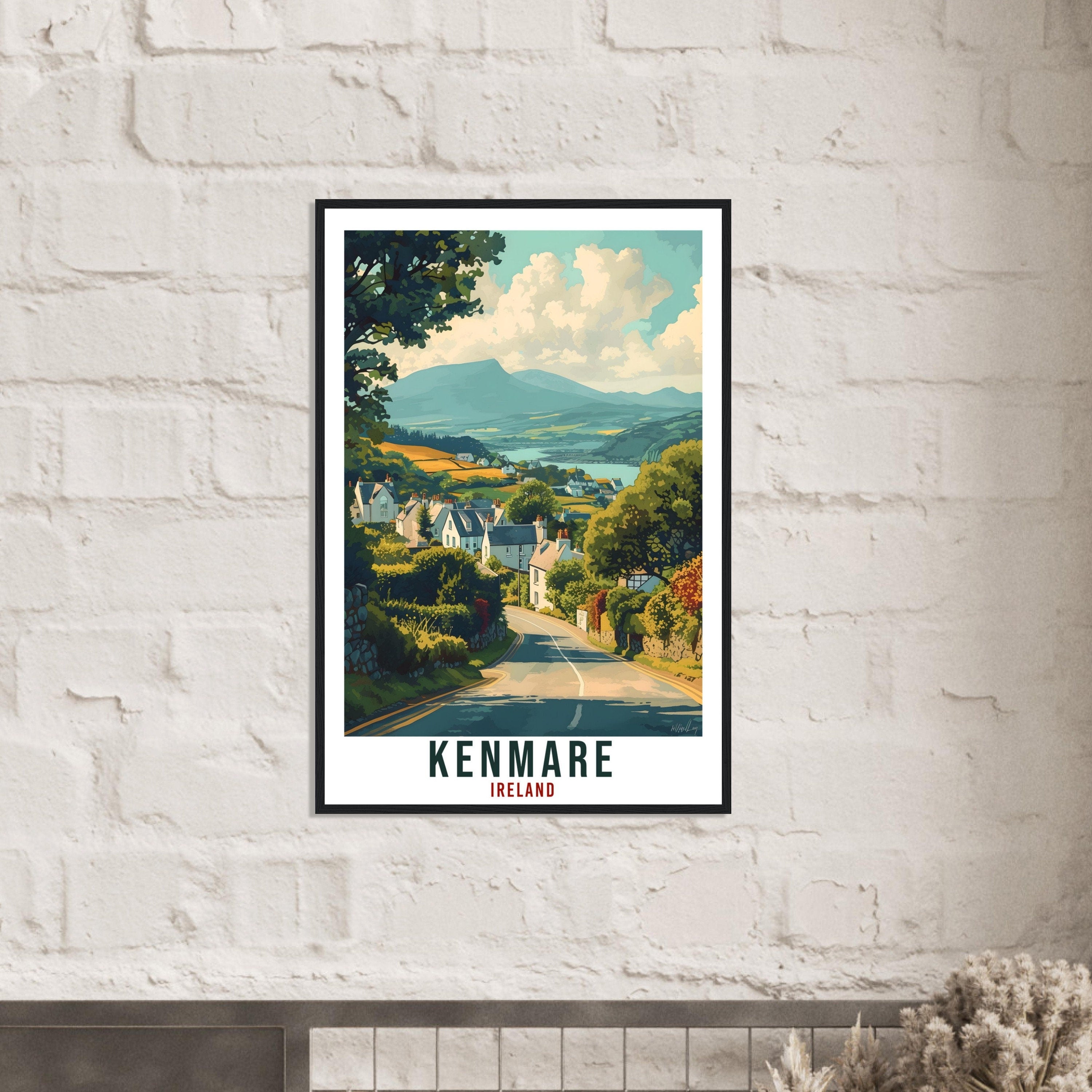Kenmare Travel Print Ireland Home Decoration Kenmare Irish Wall Art Gift Wall Hanging Art Lover Irish Artwork Ireland Kenmare Travel Poster