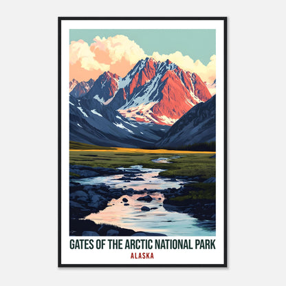 Gates Of The Arctic National Park Alaska USA Travel Print Wall Art Wall Hanging Home Décor Alaska Gift Travel Art USA Artwork Travel Poster