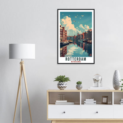 Rotterdam Travel Print Holland Wall Art Wall Hanging Home Décor Rotterdam Gift Art Lovers Dutch Artwork Gift The Netherlands Travel Poster