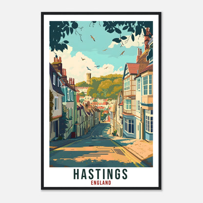 Hastings Travel Print Wall Art Wall Hanging Home Living Décor Hastings Gift Art Lovers Gift UK Artwork Gift Print England Travel Poster