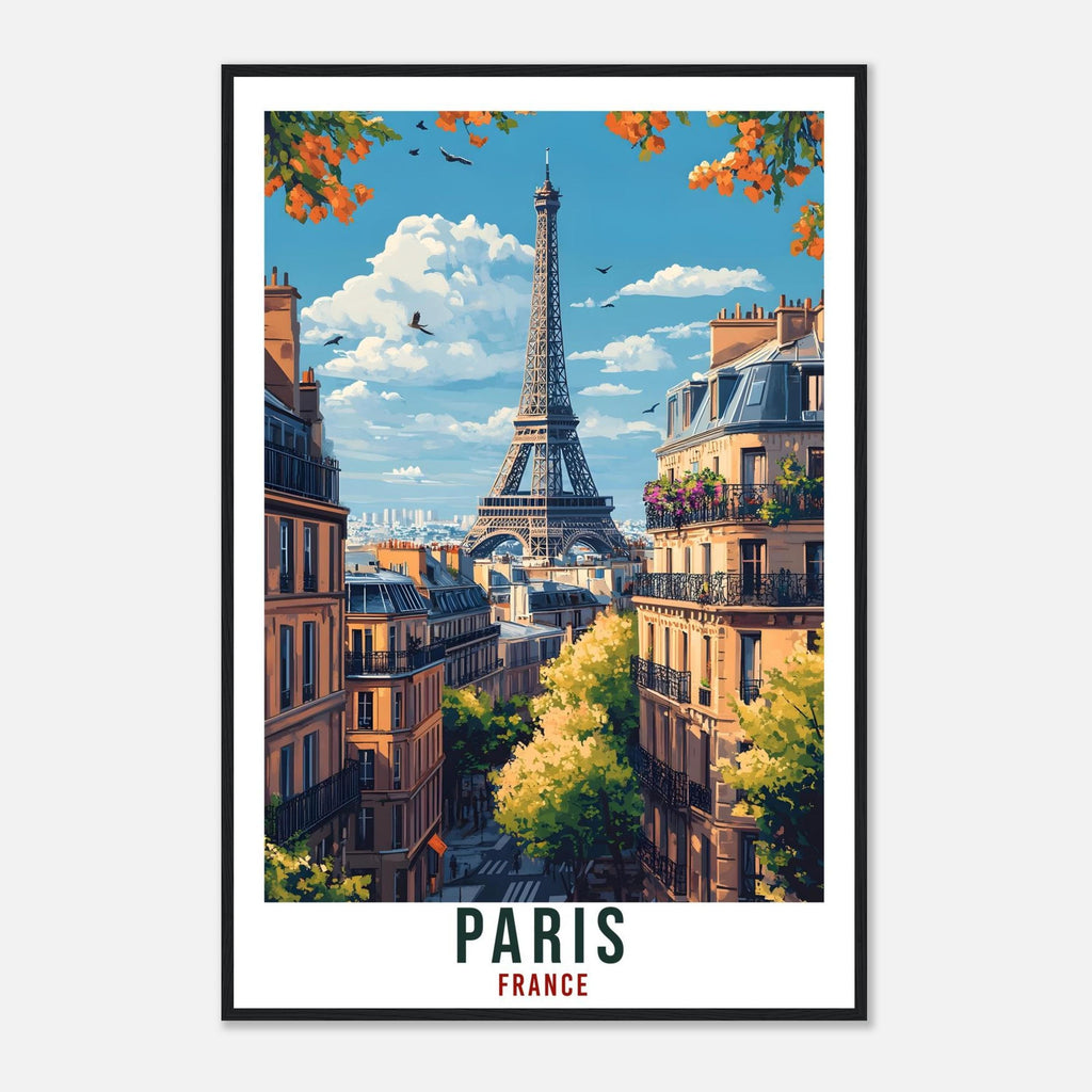Paris Travel Print Eiffel Tower France Home Decor Paris Wall Art Gift Wall Hanging Art Lover Paris France Artwork Travel Poster Travel Art