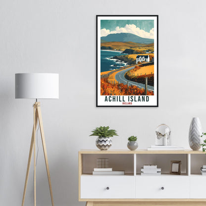 Achill Island Travel Print Ireland Home Decoration Wall Art Gift Wall Hanging Art Lover Irish Artwork Ireland Achill Island Travel Poster