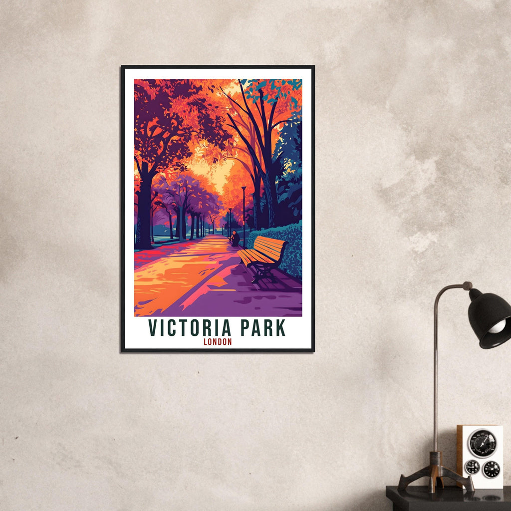 Victoria Park London Travel Print England London Wall Art Gift Wall Hanging Art Lover London England Artwork Travel Poster UK Travel Art
