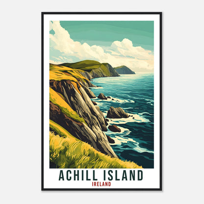 Achill Island Travel Print Ireland Home Decor Achill Island Wall Art Gift Wall Hanging Art Lover Achill Island Irish Artwork Travel Poster