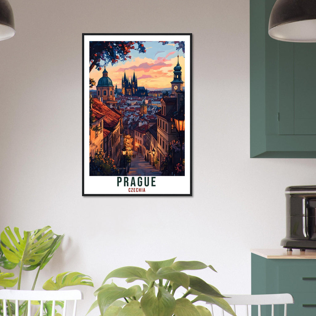 Prague Travel Print Czech Republic Home Decor Prague Wall Art Gift Wall Hanging Art Lover Prague Czechia Artwork Travel Poster Travel Art
