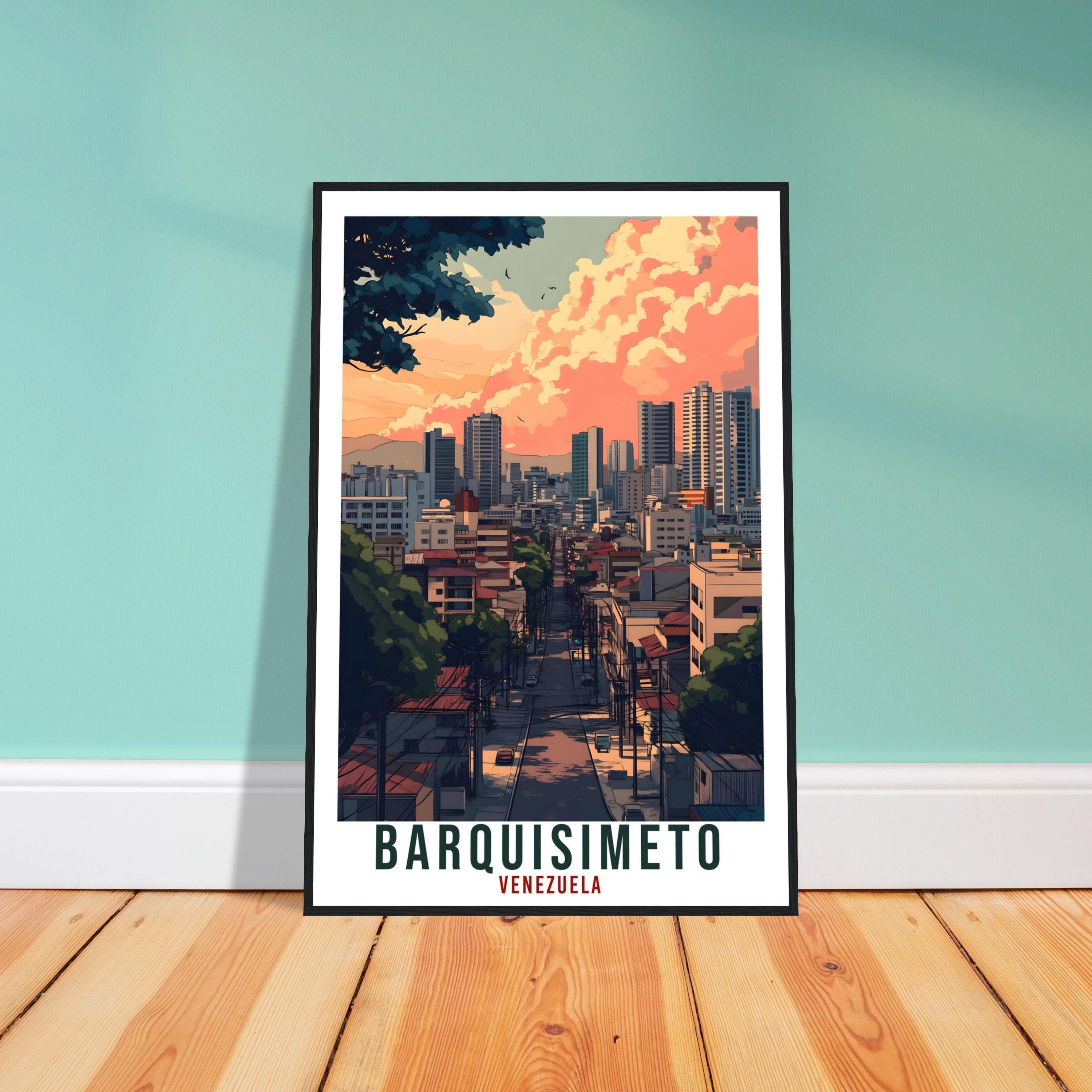 Barquisimeto Travel Print Venezuela Home Decoration Barquisimeto Wall Art Gift Wall Hanging Art Lover Venezuelan Artwork Travel Poster
