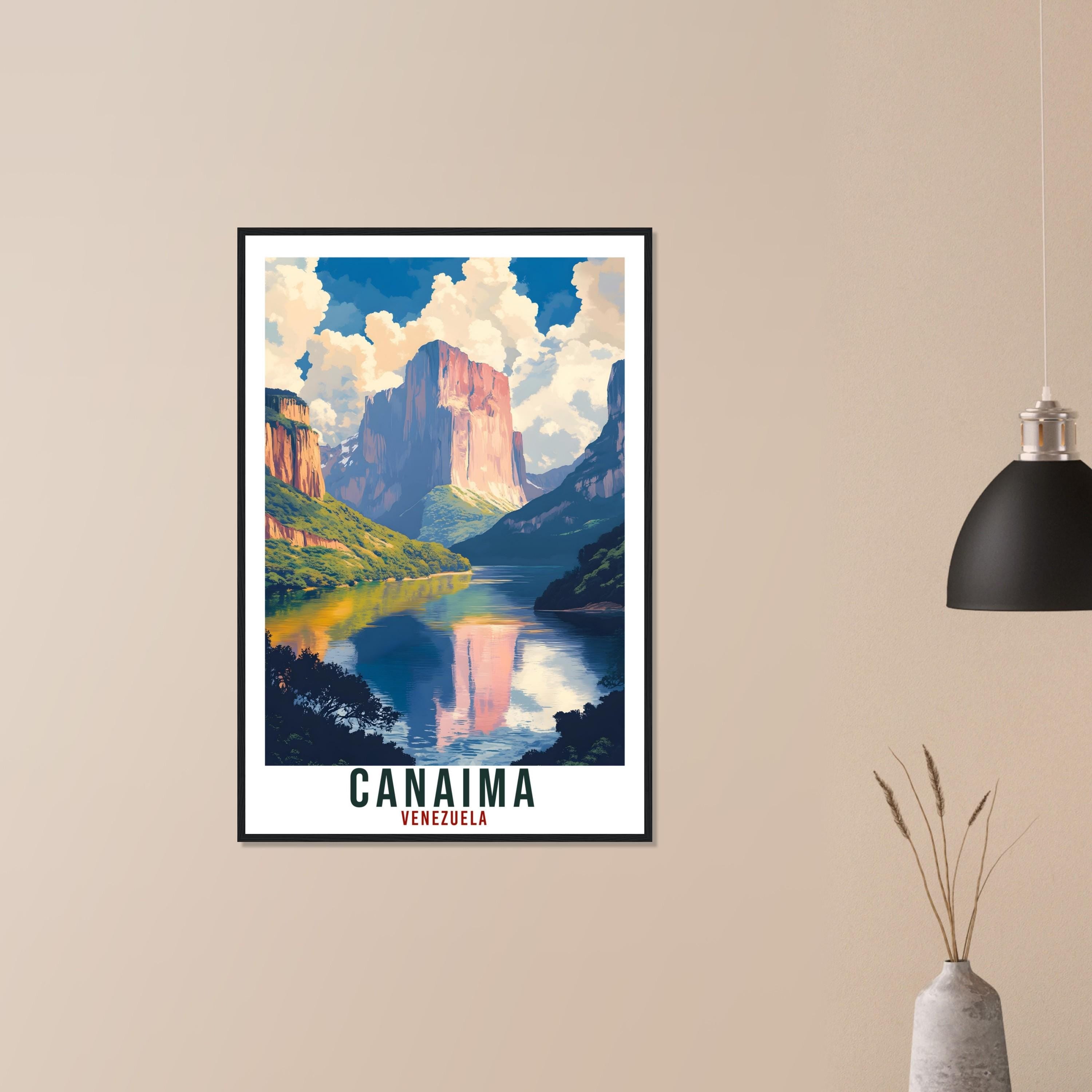 Canaima Travel Print Venezuela Home Decor Canaima Wall Art Gift Wall Hanging Art Lover Canaima Venezuelan Artwork Travel Poster Travel Art