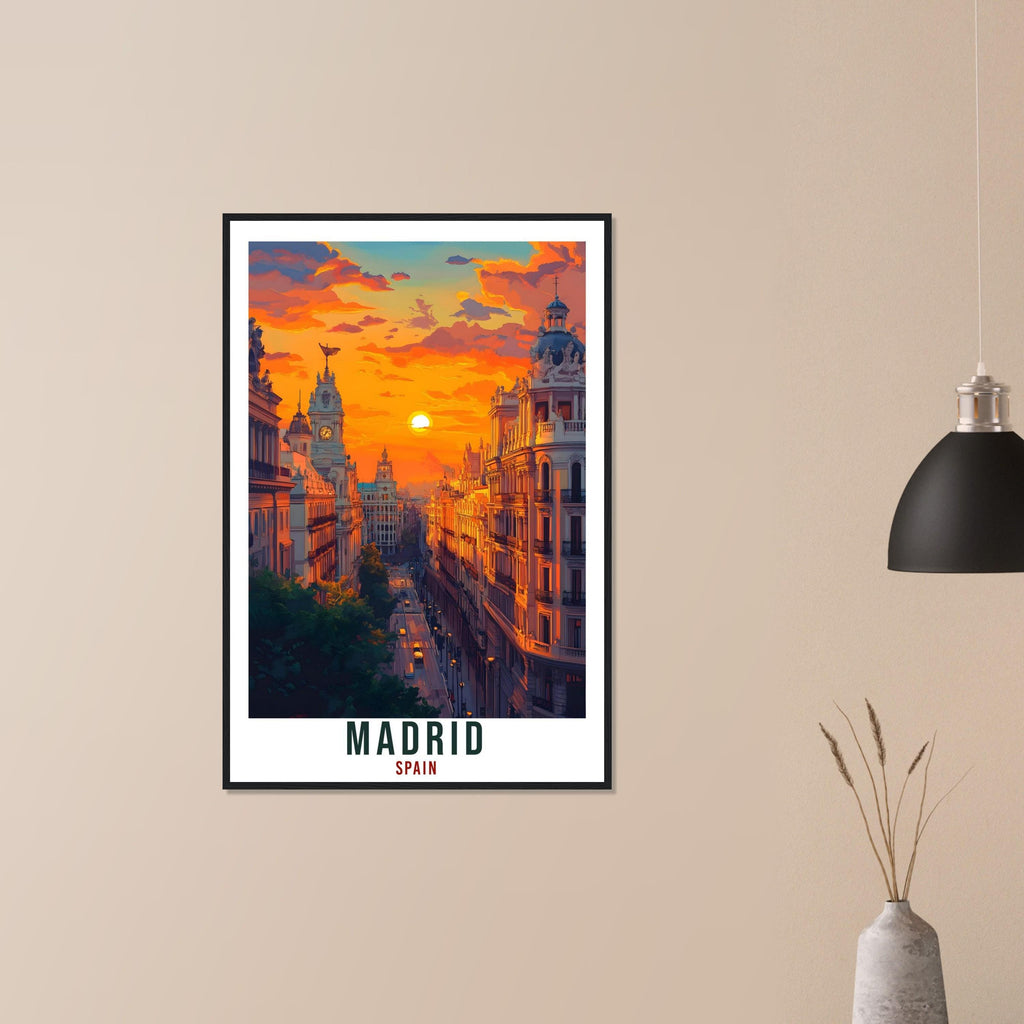 Madrid Travel Print Spain Home Decor Madrid Wall Art Gift Wall Hanging Art Lover Madrid City Art Spain Artwork Travel Poster Travel Artwork