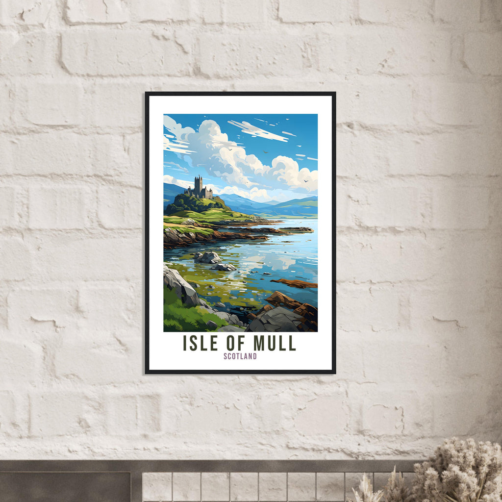 Isle Of Mull Travel Print Scotland Home Decor Isle Of Mull UK Nature Wall Art Isle Of Mull Artwork Gift UK Coast Scottish Travel Poster