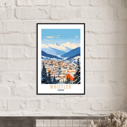 Whistler Travel Print Wall Art Whistler Canada Wall Hanging Home Decoration Whistler Gift Cityscape Wall Art Print Whistler Canada Poster