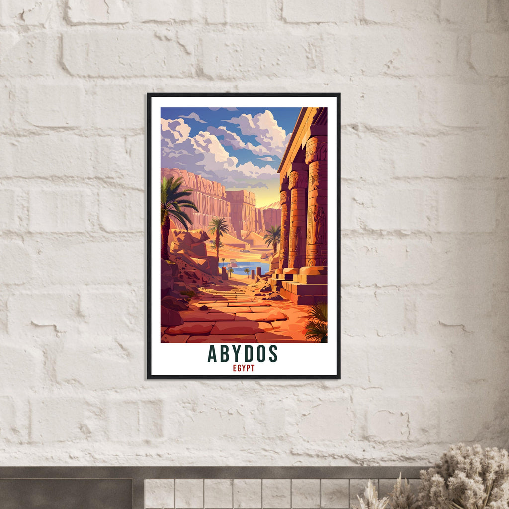 Abydos Egypt Travel Print Abydos Wall Art Wall Hanging Home Décor Abydos Gift Art Lovers Egypt Artwork Gift Print African Landmark Poster