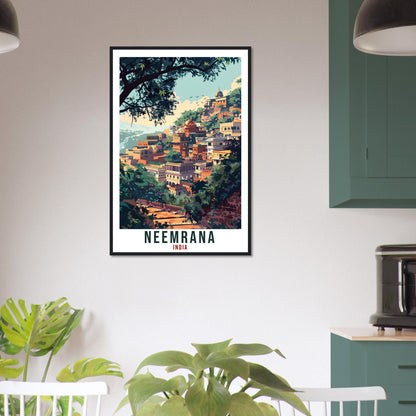 Neemrana Travel Print India Home Decoration Wall Art Gift Wall Hanging Art Lover Indian Artwork India Neemrana Travel Poster Cityscape Print