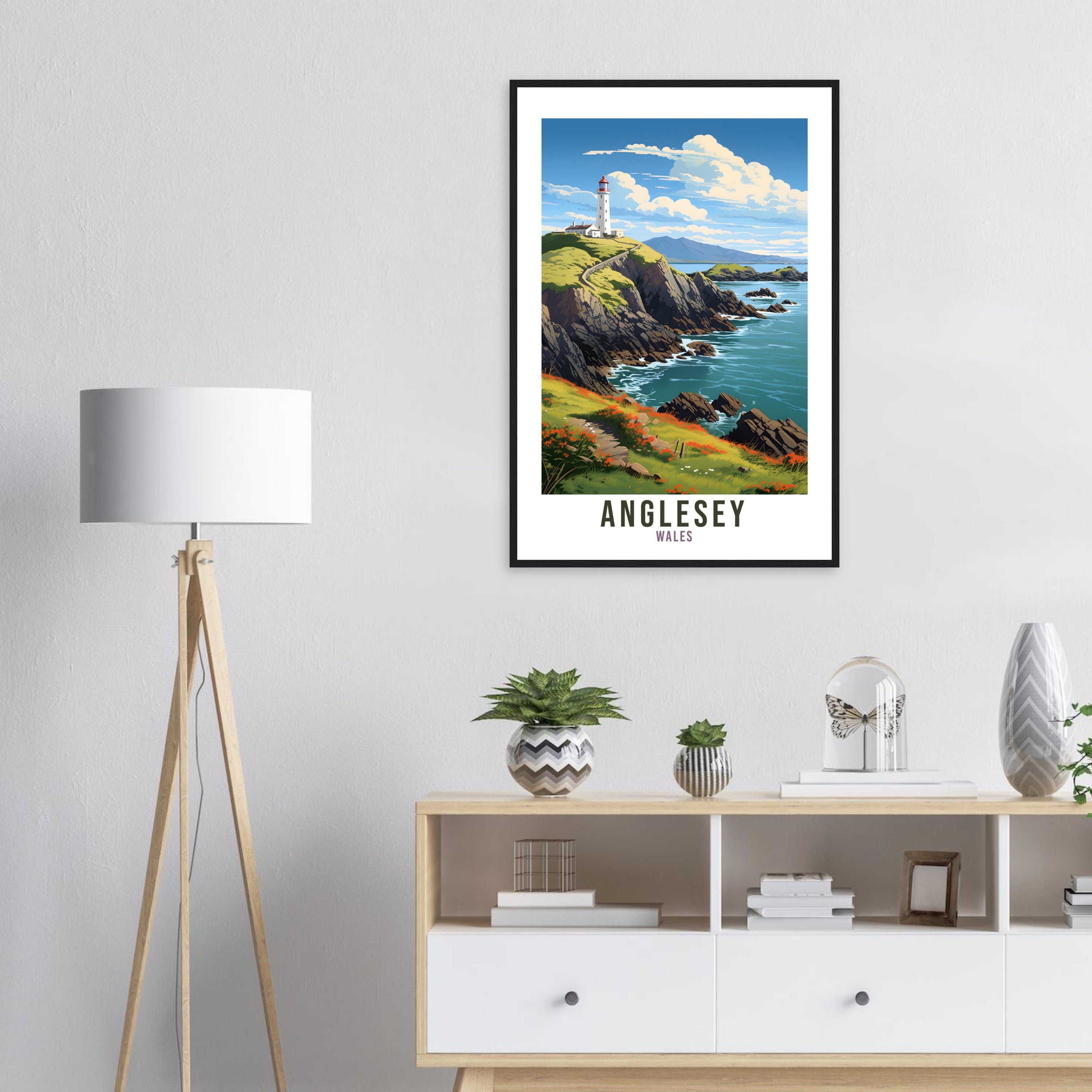 Anglesey Travel Print Wall Art Anglesey Wall Hanging Wales Gift Anglesey Wall Art Print Anglesey Island Travel Gift Anglesey Travel Poster