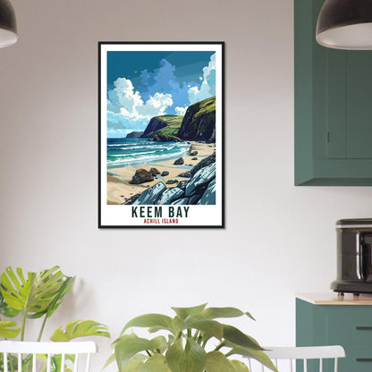 Keem Bay Travel Print Ireland Wall Art Wall Hanging Décor Keem Bay Achill Island Gift Art Lovers Irish Artwork Gift Ireland Travel Poster