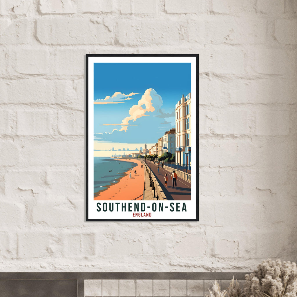Southend-On-Sea Travel Print Wall Art Wall Hanging Home Living Décor Southend Gift Art Lovers UK Artwork Gift Print England Travel Poster