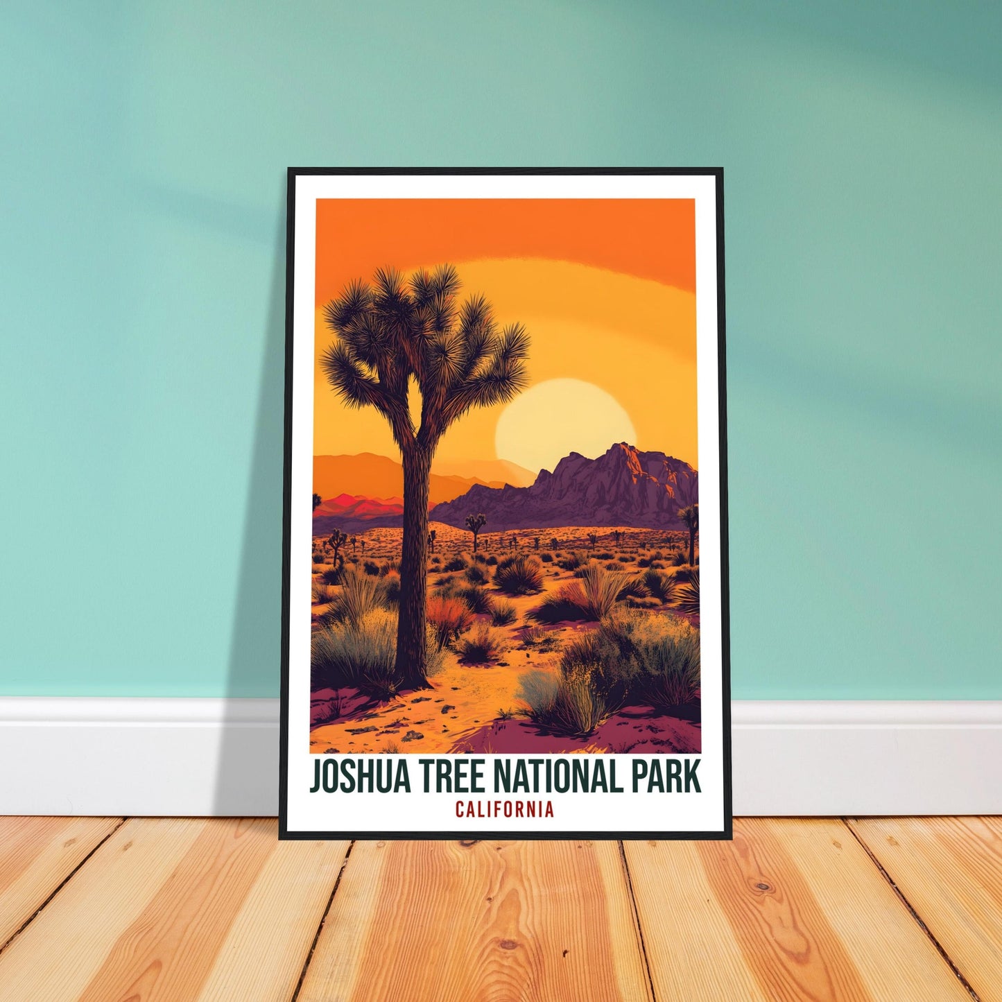 Joshua Tree National Park California USA Travel Print Wall Art Wall Hanging Home Décor Joshua Tree Gift Travel Art USA Artwork Travel Poster