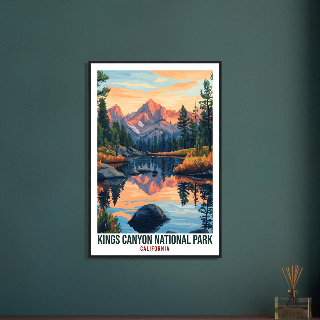 Kings Canyon National Park California USA Travel Print Wall Art Wall Hanging Décor Kings Canyon Gift Travel Art USA Artwork Travel Poster