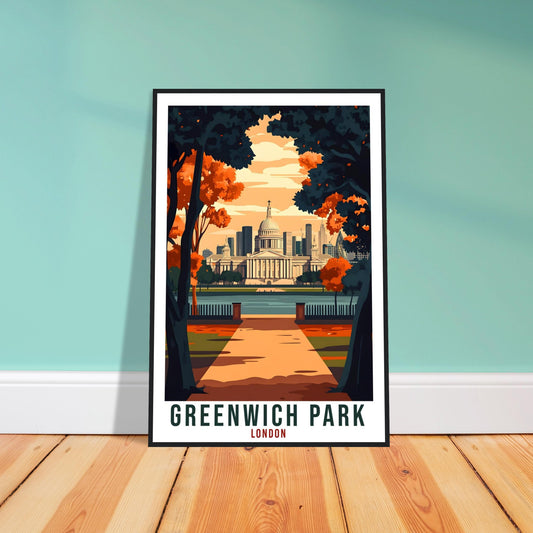 Greenwich Park London Travel Print England Decor PLACE Wall Art Gift Wall Hanging Art Lover Greenwich Park London Artwork Travel Poster Art