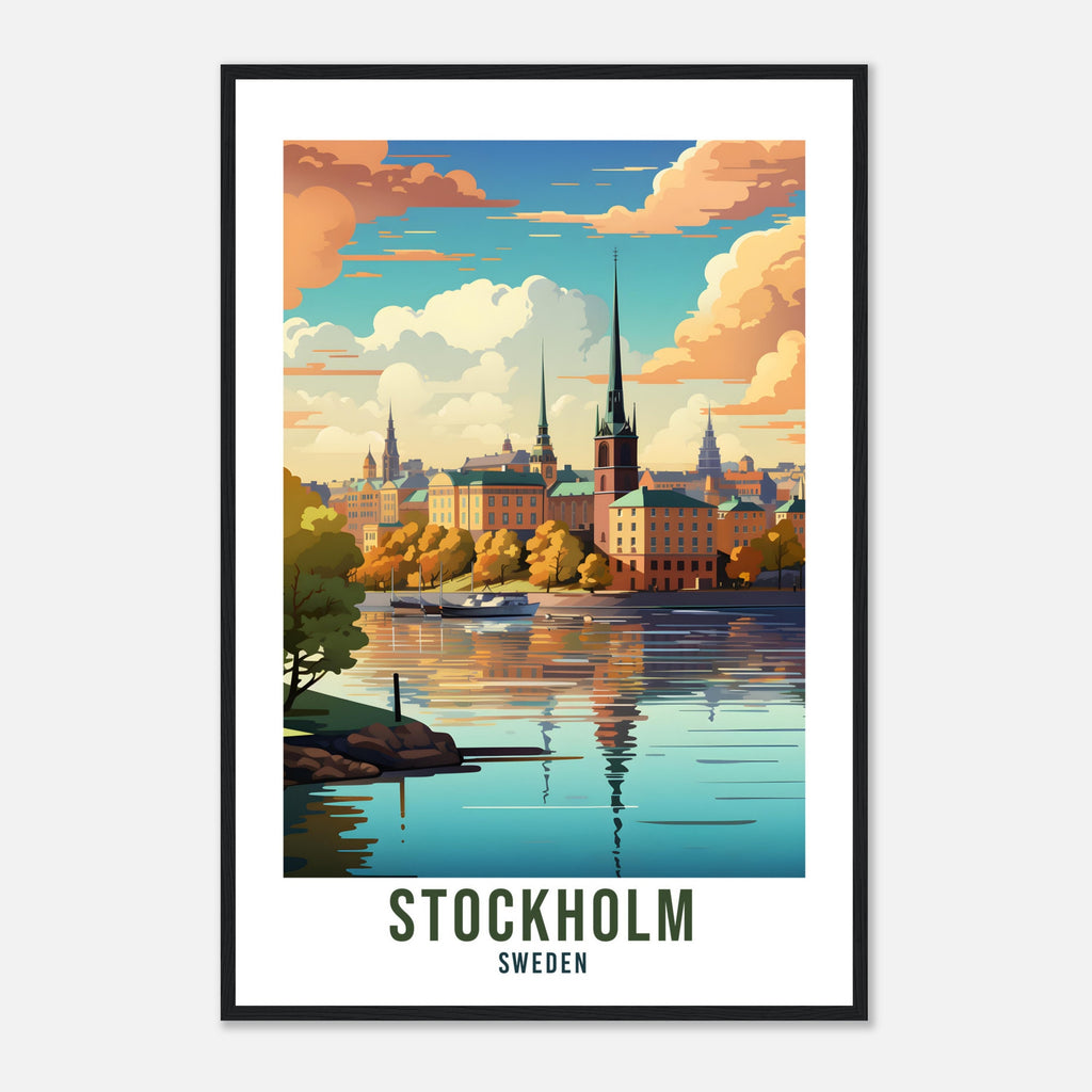 Stockholm Travel Print Wall Art Sweden Wall Hanging Home Décor Stockholm Gift Art Lovers Sweden Art Lover Gift Stockholm City Travel Print