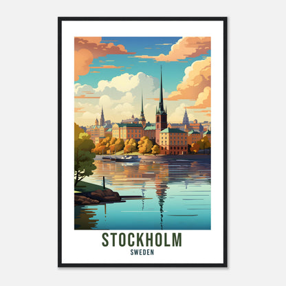 Stockholm Travel Print Wall Art Sweden Wall Hanging Home Décor Stockholm Gift Art Lovers Sweden Art Lover Gift Stockholm City Travel Print