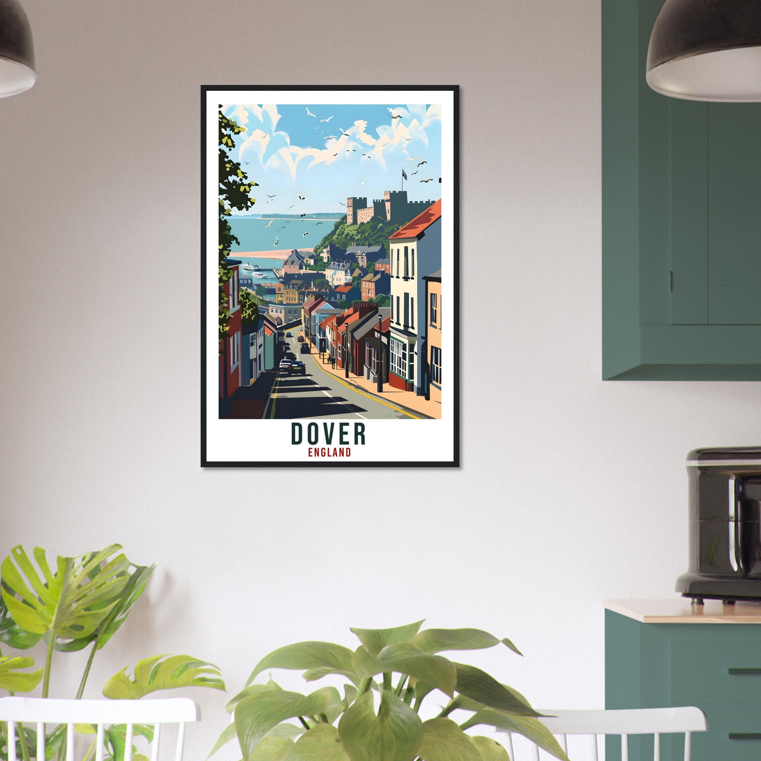 Dover Travel Print Wall Art Dover Wall Hanging Home Living Décor Dover Gift Art Lovers Gift UK Artwork Gift Print England Travel Poster