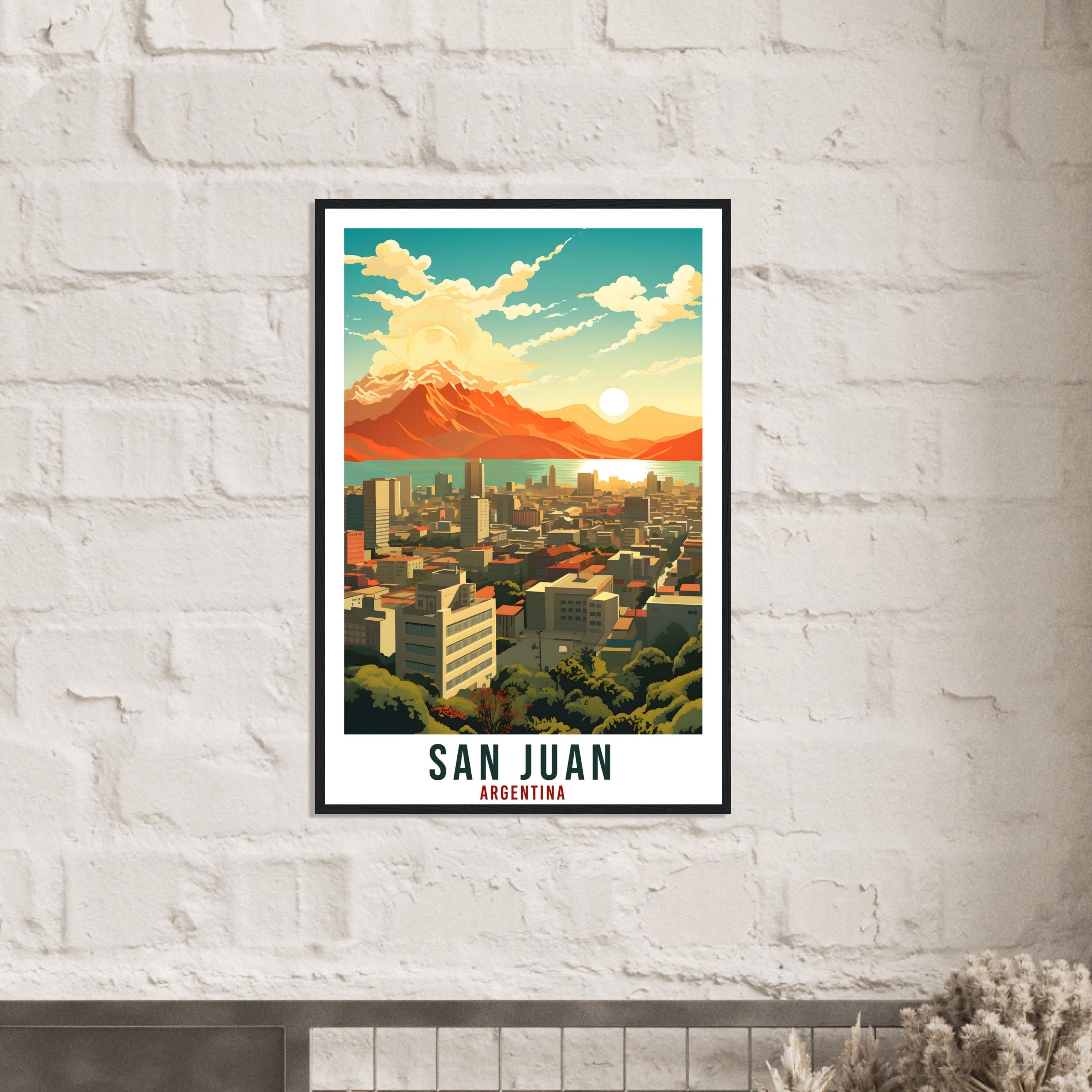 San Juan Travel Print Wall Art San Juan Argentina City Landscape Artwork San Juan Art Gift San Juan Travel Poster Argentinian Art Lover Gift