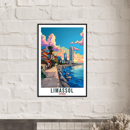 Limassol Cyprus Travel Print Cyprus Wall Art Wall Hanging Home Décor Limassol Gift Cyprus Landmark Artwork Gift Cyprus Holiday Travel Poster