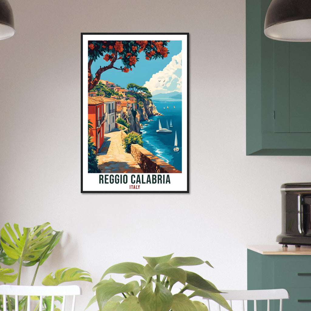 Reggio Calabria Travel Print Italy Home Decor Reggio Calabria Wall Art Gift Wall Hanging Art Lover Italian Artwork Travel Poster Travel Gift