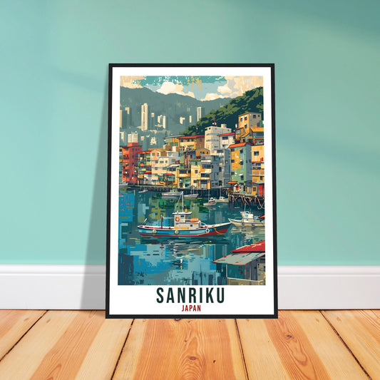 Sanriku Travel Print Japan Home Decoration Wall Art Gift Wall Hanging Art Lover Japanese Artwork Japan Sanriku Coast Travel Poster Print