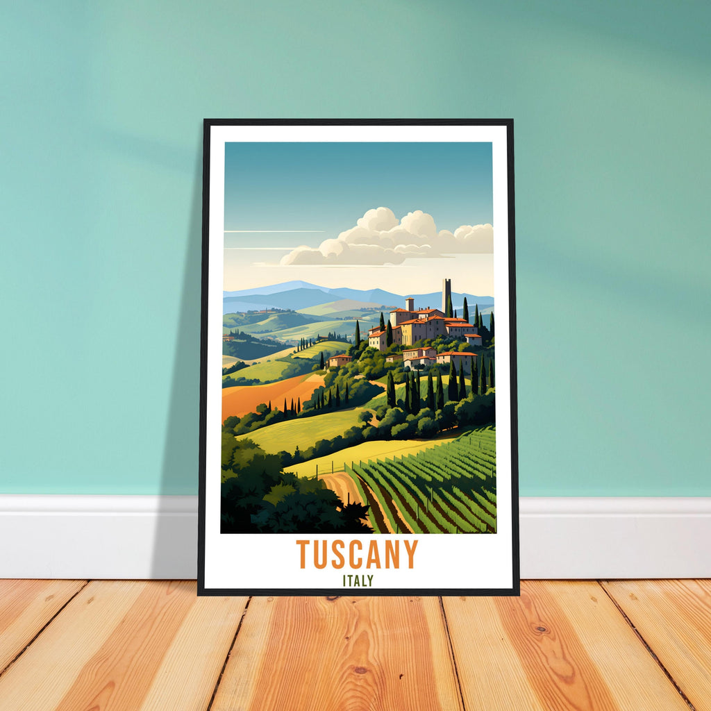 Tuscany Travel Print Wall Tuscany Nature Landscape Wall Hanging Travel Poster Italy Home Decor Tuscany Gift Italy Travel Art Tuscany Hills