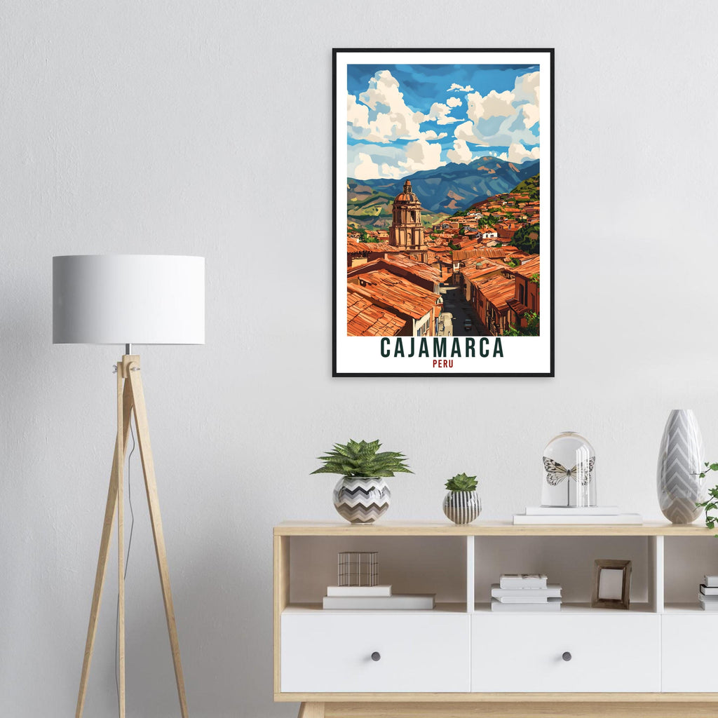 Cajamarca Travel Print Peru Home Decor Cajamarca Wall Art Gift Wall Hanging Art Lover Cajamarca Peruvian Artwork Travel Poster Travel Art