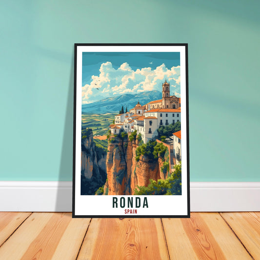 Ronda Travel Print Spain Home Decoration Ronda Art Gift Spanish City Wall Art Gift Wall Hanging Art Lover Spain Artwork Ronda Travel Poster