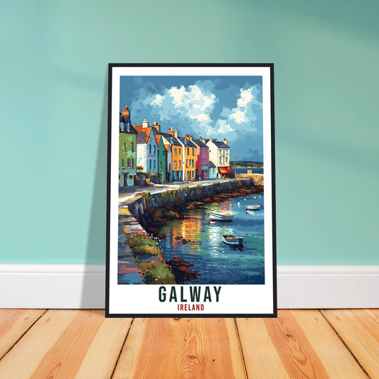 Galway Travel Print Ireland Home Decoration Irish City Wall Art Gift Wall Hanging Art Lover Irish Artwork Ireland Galway Travel Poster