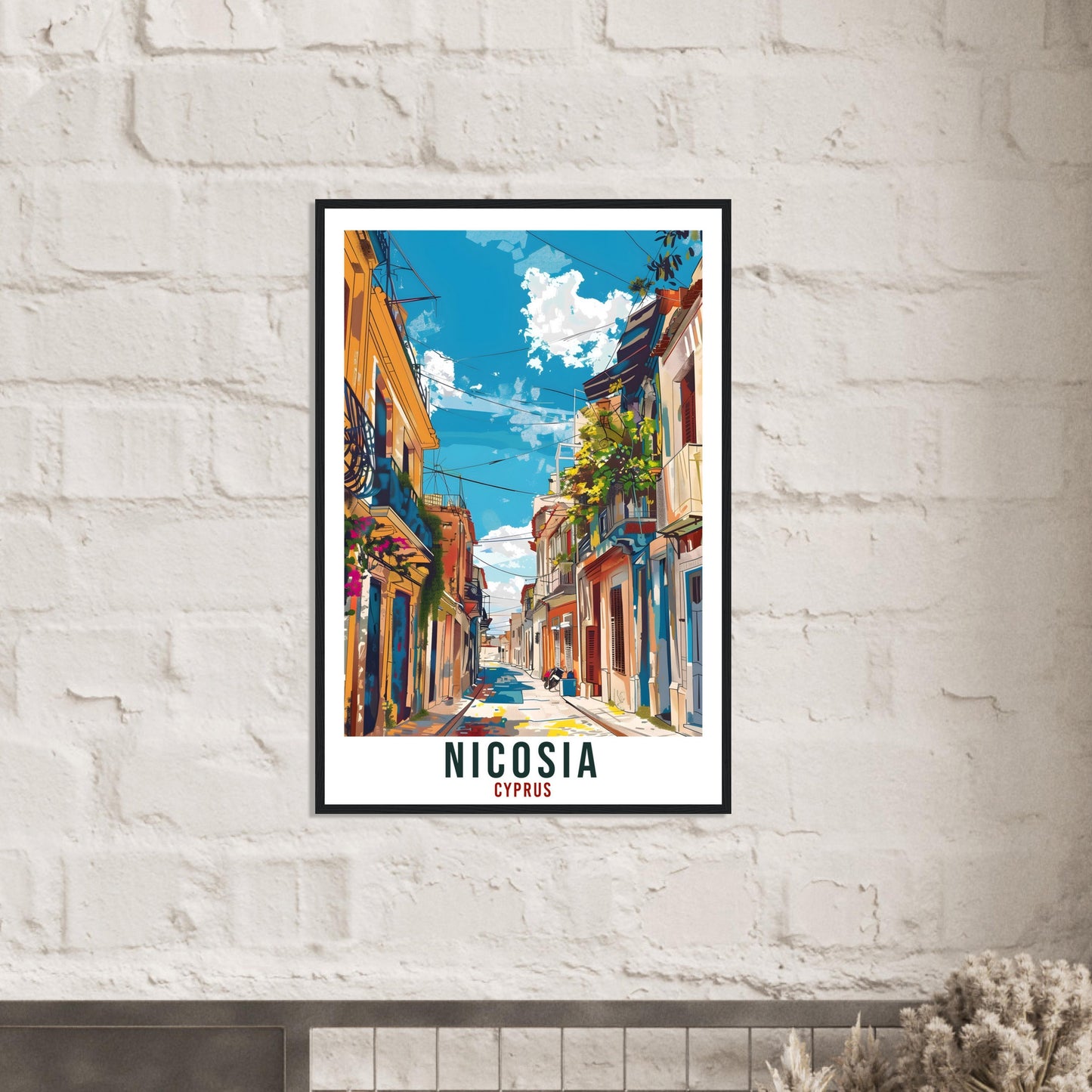 Nicosia Cyprus Travel Print Nicosia Wall Art Wall Hanging Home Décor Nicosia Gift Cyprus Landmark Artwork Gift Cyprus Holiday Travel Poster
