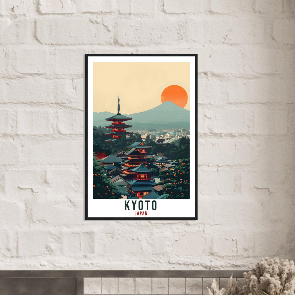 Kyoto Travel Print Japan Home Decoration Kyoto Wall Art Gift Wall Hanging Art Lover Japanese Artwork Japan Kyoto City Travel Poster Print