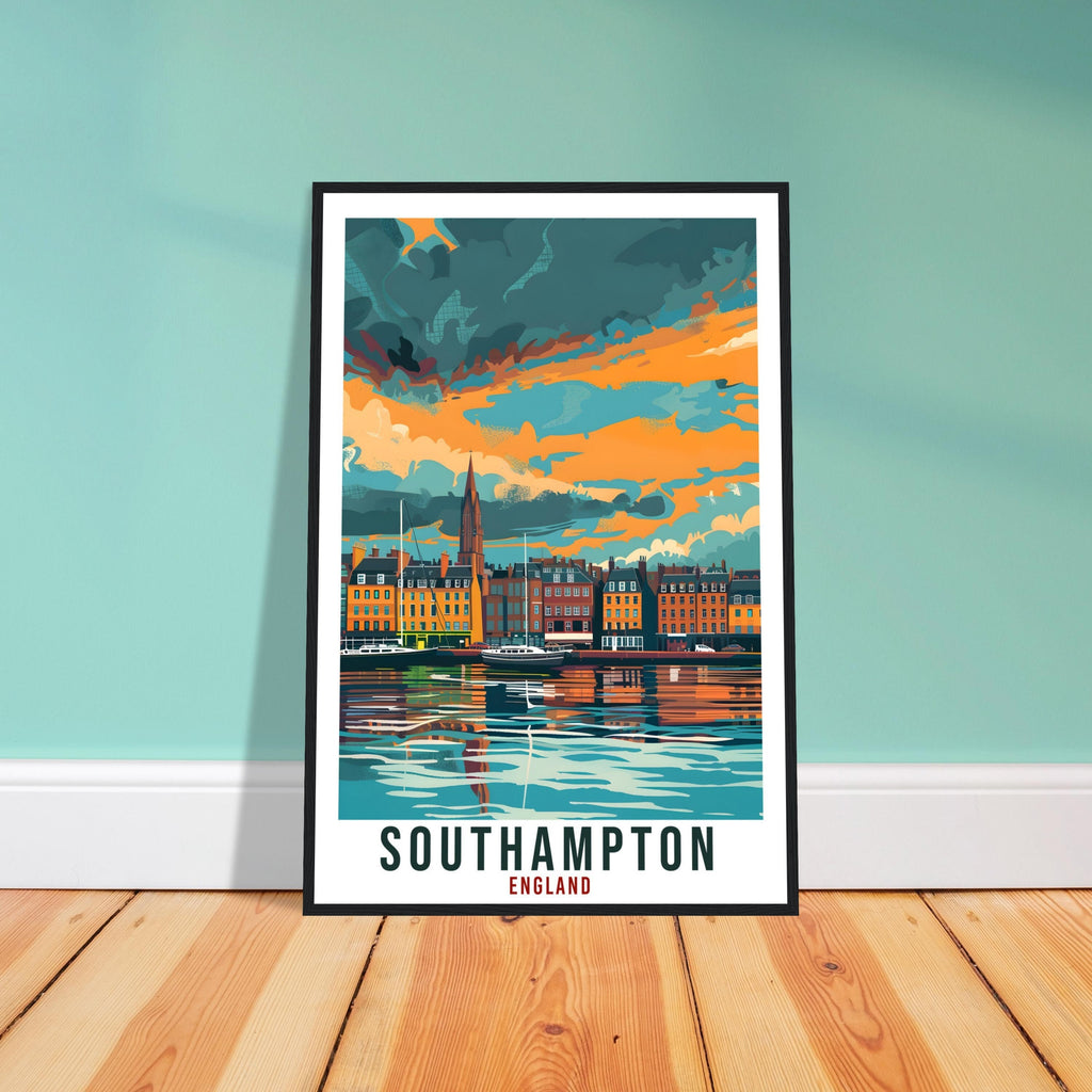 Southampton England Travel Print Wall Art Wall Hanging Home Living Décor Southampton Gift Art Lovers Gift UK Artwork Gift Travel Poster