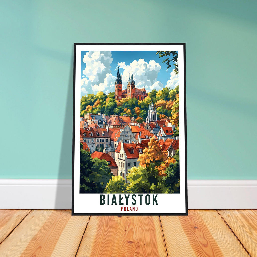 Białystok Travel Print Poland Home Decor Białystok Wall Art Gift Wall Hanging Art Lover Białystok Polish Artwork Travel Poster Poland Travel