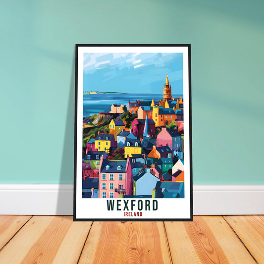 Wexford Travel Print Ireland Wall Art Wall Hanging Home Living Décor Wexford Gift Art Lovers Gift Irish Artwork Gift Ireland Travel Poster